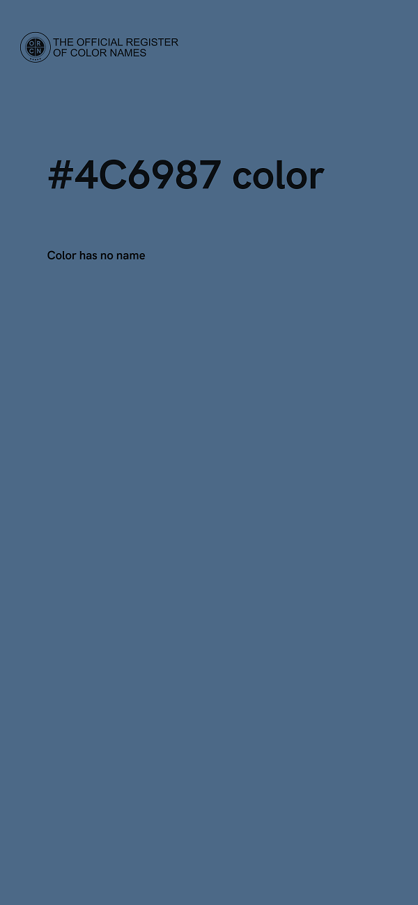 #4C6987 color image