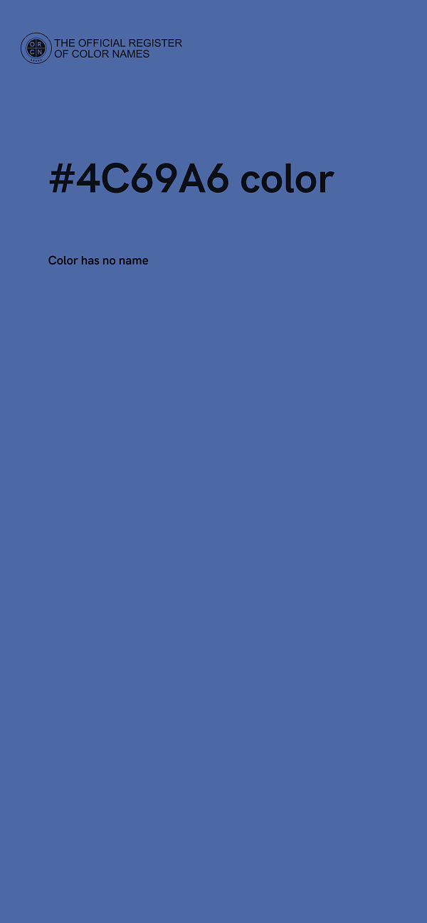 #4C69A6 color image