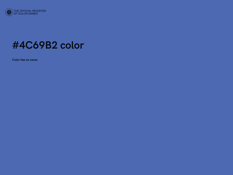 #4C69B2 color image