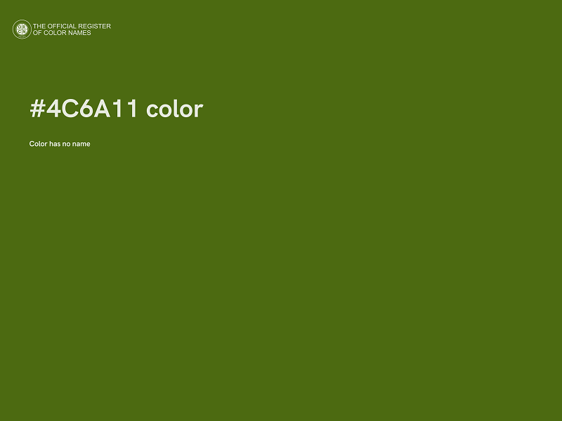 #4C6A11 color image