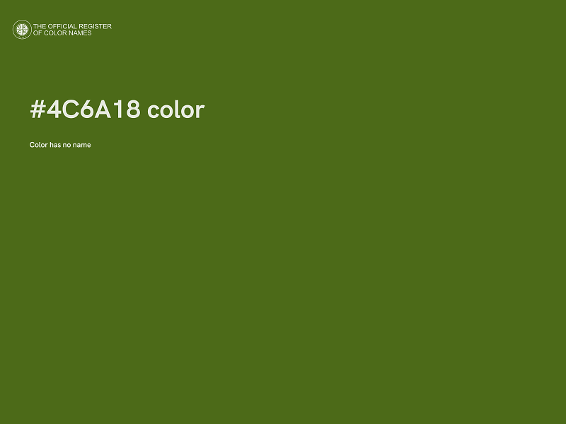#4C6A18 color image