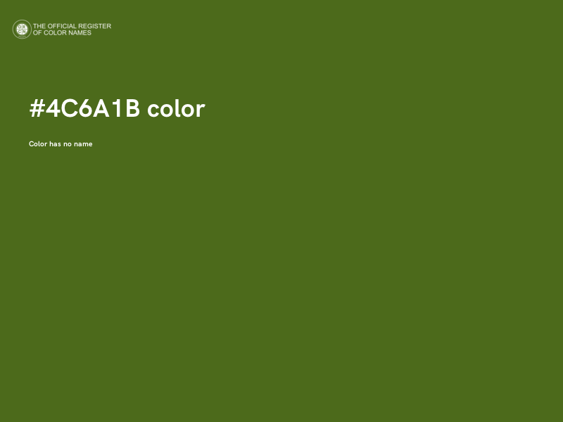#4C6A1B color image