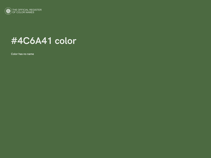 #4C6A41 color image
