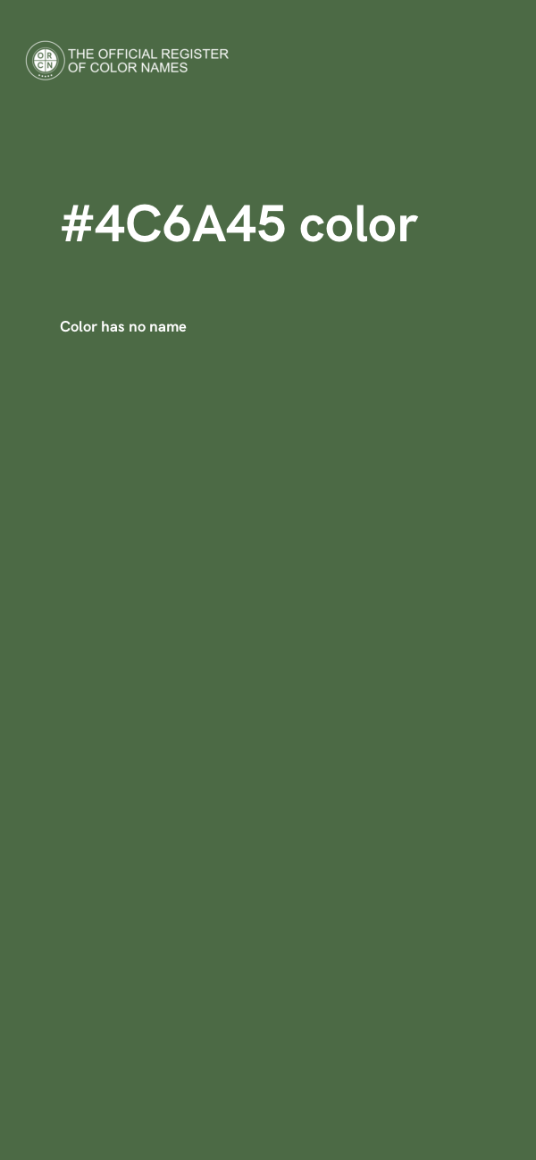 #4C6A45 color image