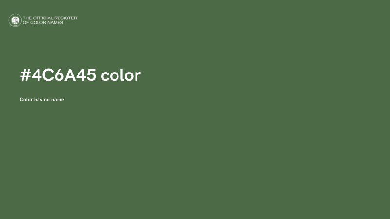 #4C6A45 color image