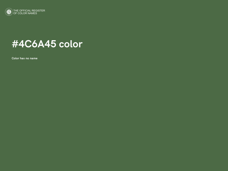 #4C6A45 color image