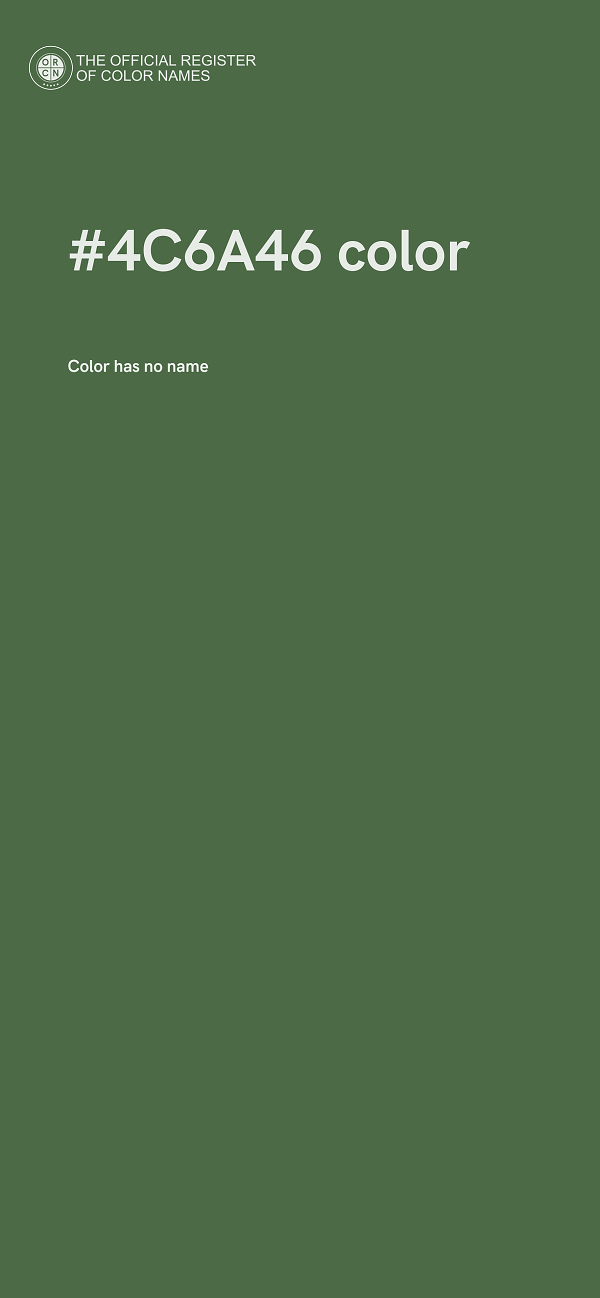 #4C6A46 color image