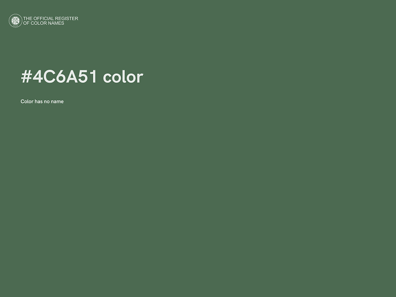 #4C6A51 color image
