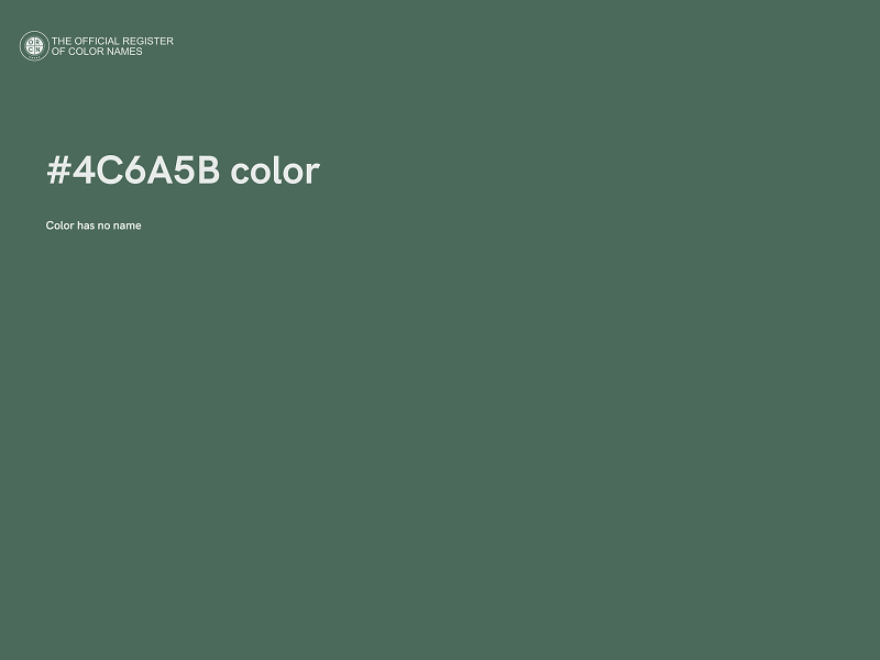 #4C6A5B color image