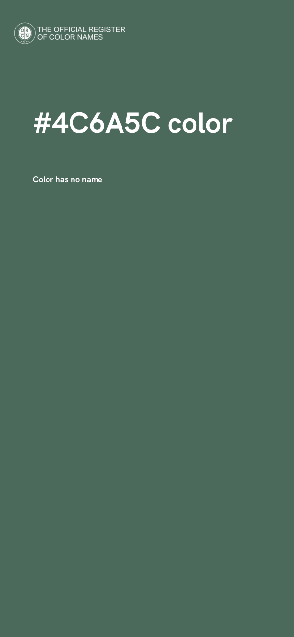 #4C6A5C color image