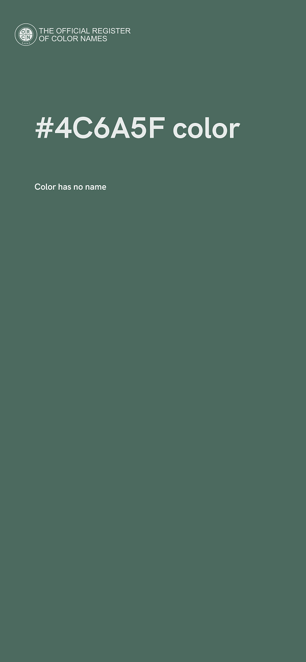 #4C6A5F color image