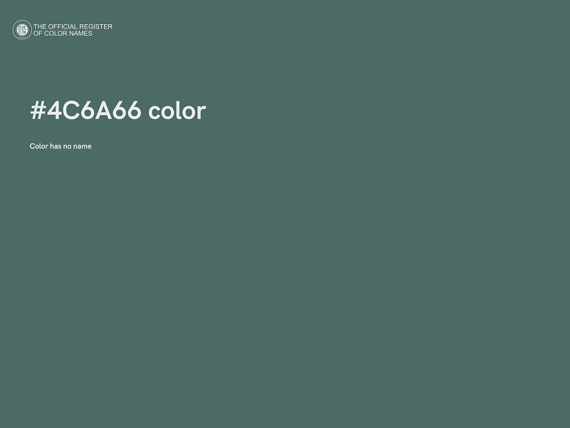 #4C6A66 color image