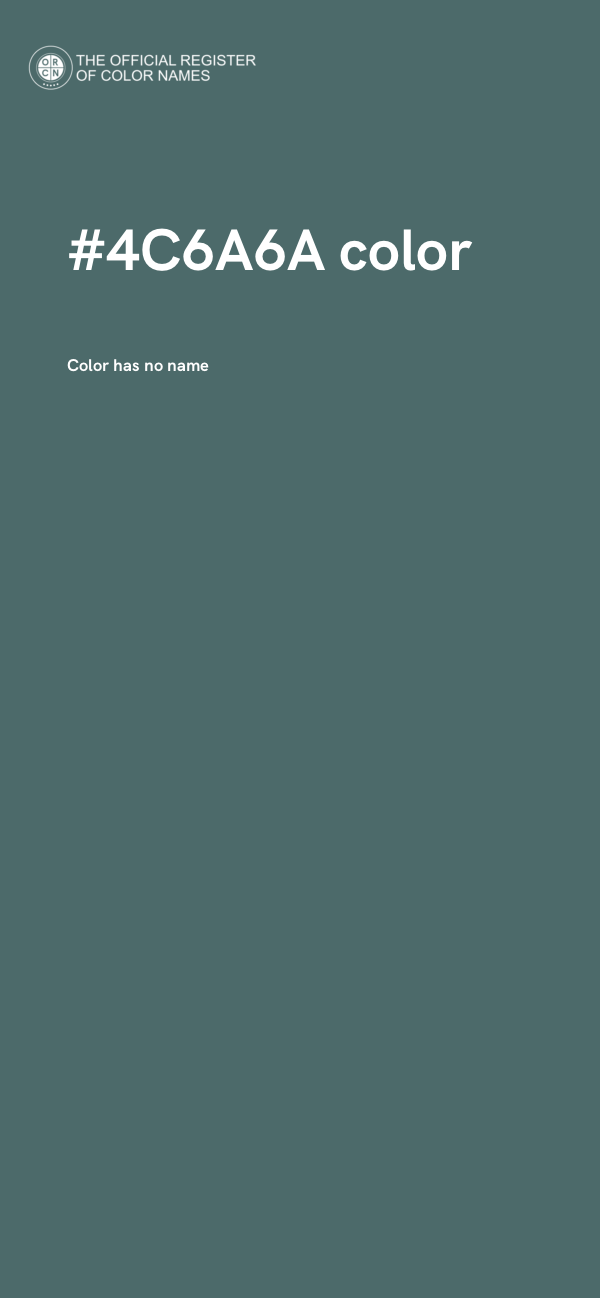 #4C6A6A color image