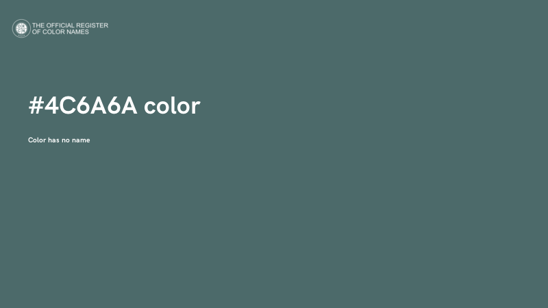 #4C6A6A color image