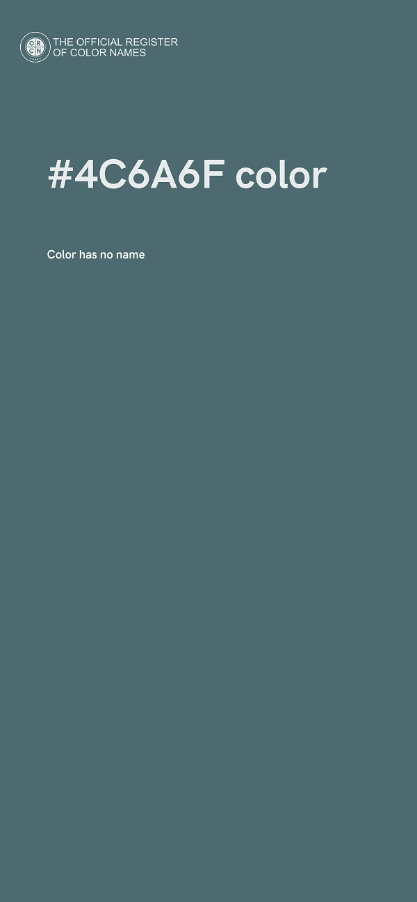 #4C6A6F color image