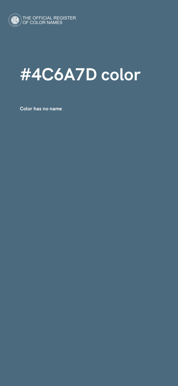 #4C6A7D color image