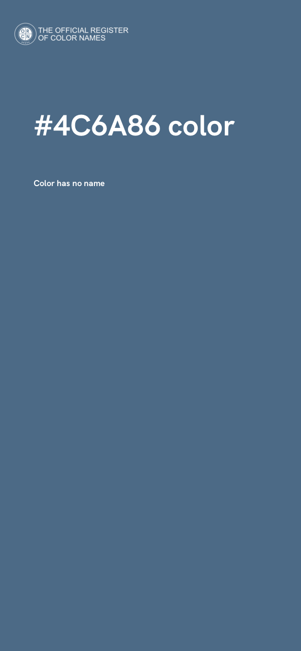 #4C6A86 color image