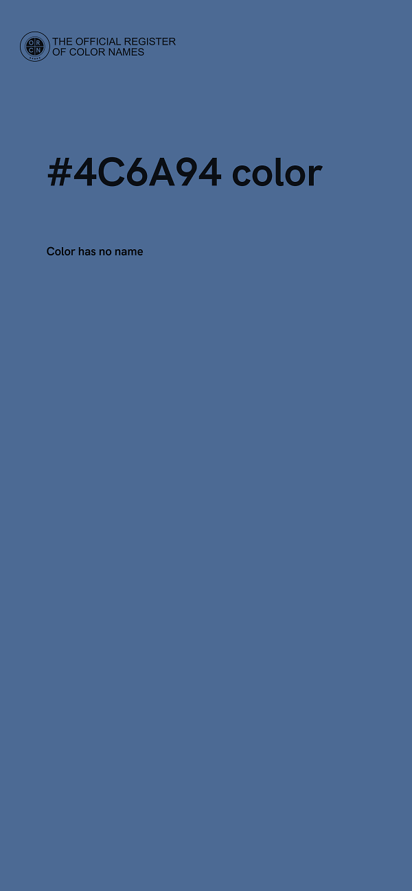 #4C6A94 color image