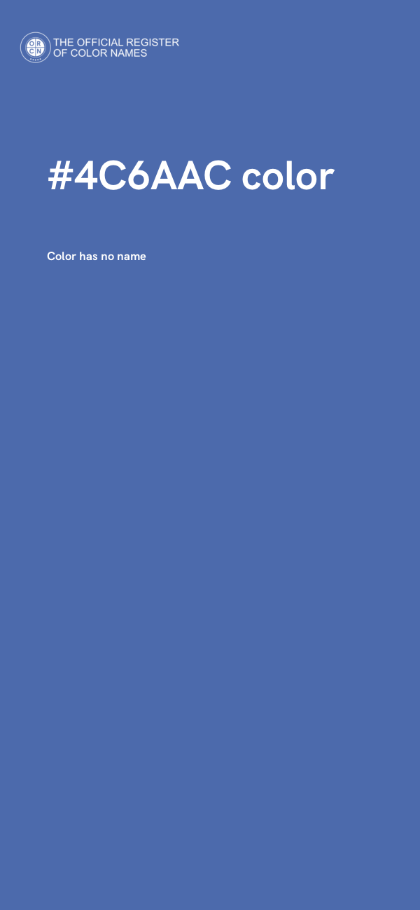 #4C6AAC color image