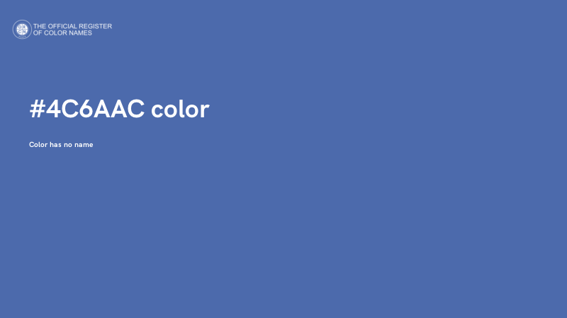 #4C6AAC color image
