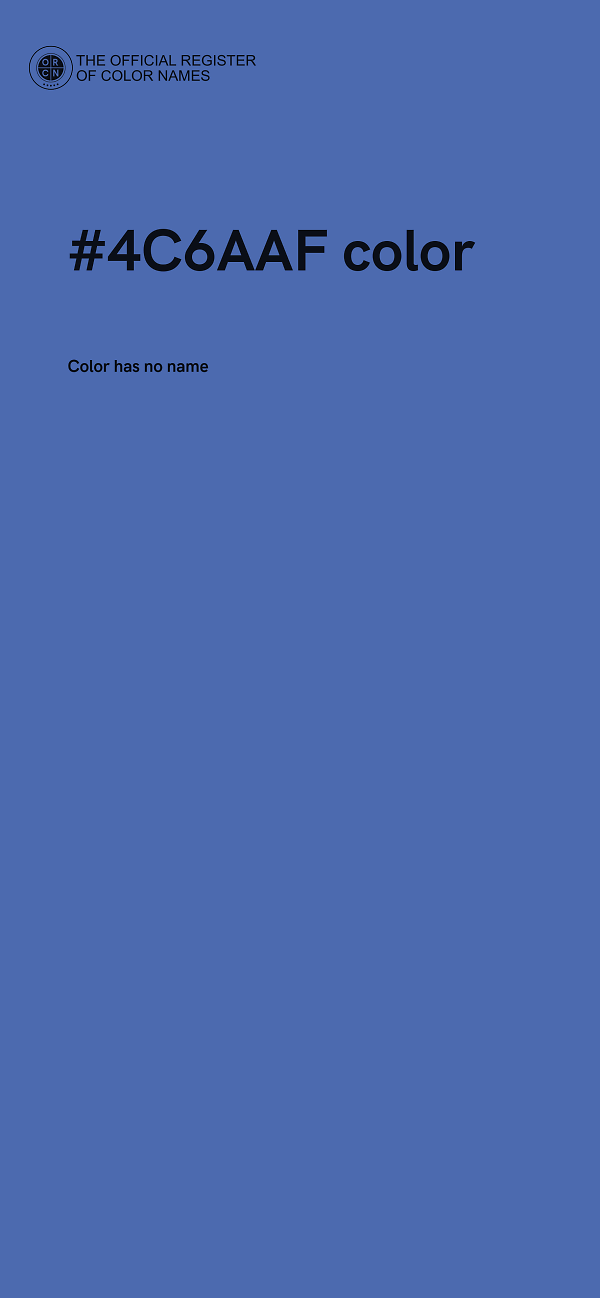 #4C6AAF color image