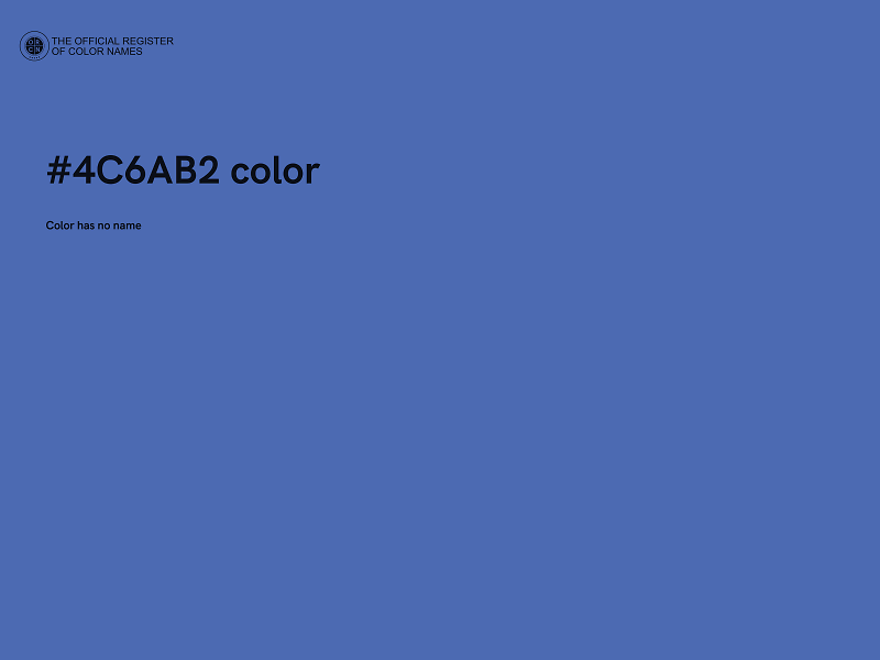 #4C6AB2 color image