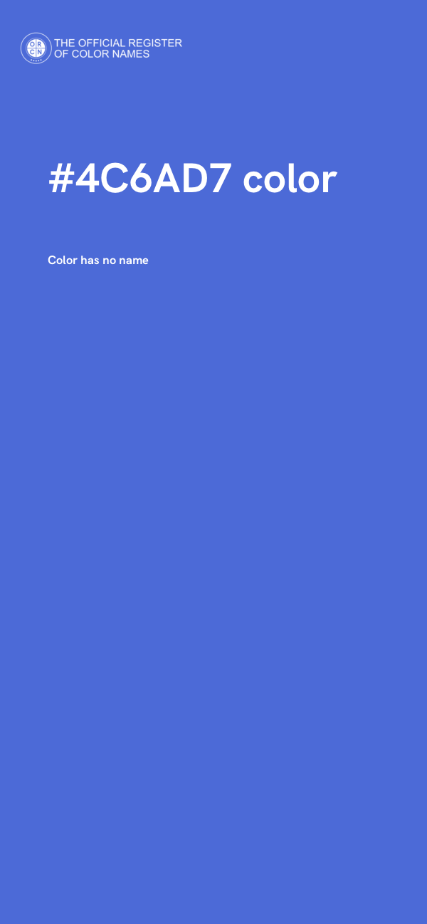 #4C6AD7 color image