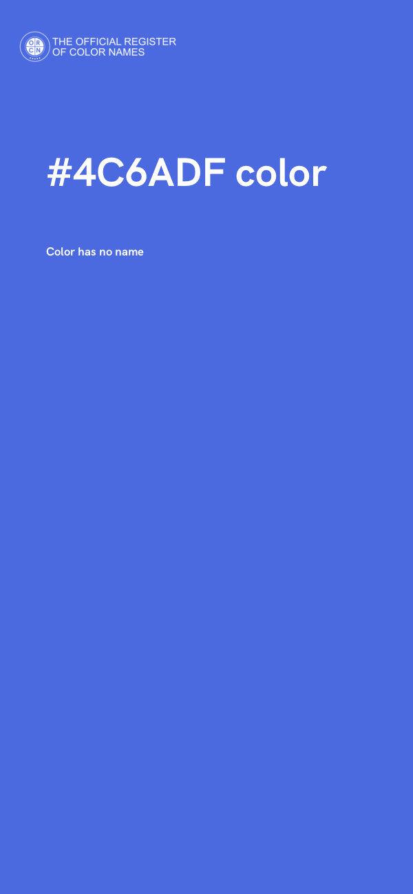 #4C6ADF color image