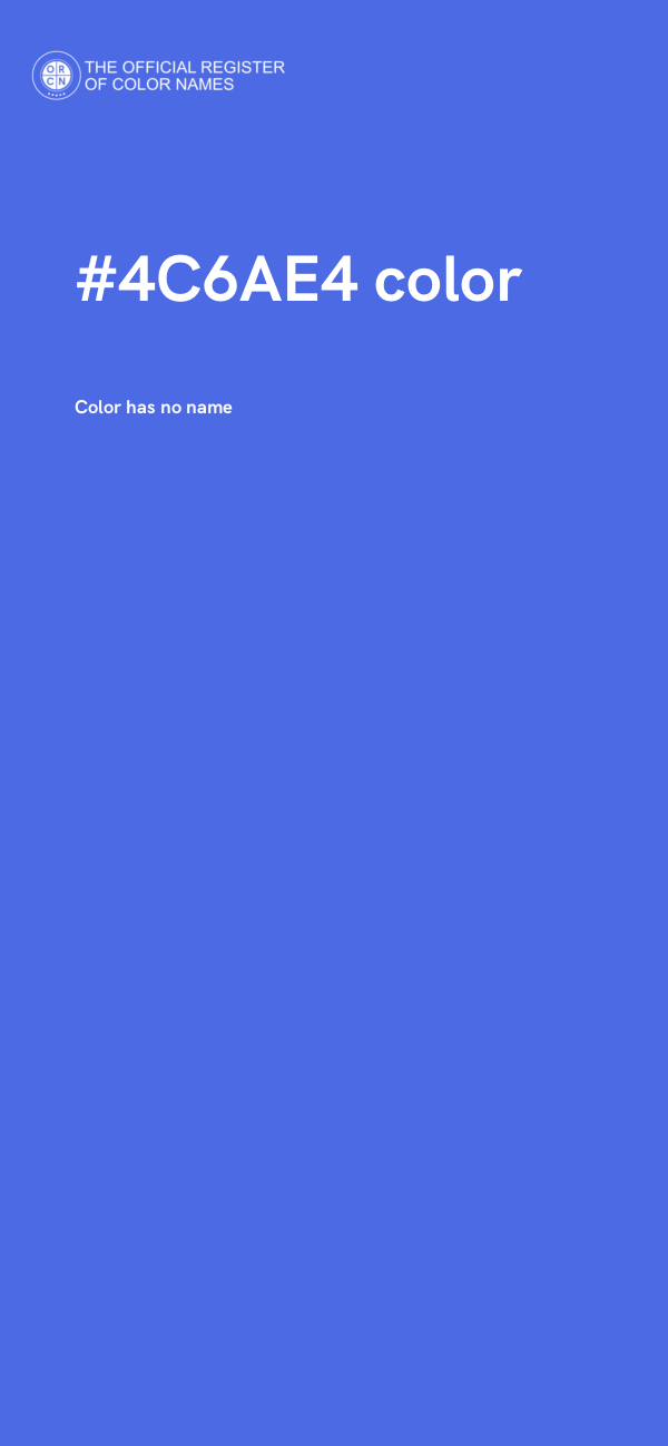 #4C6AE4 color image