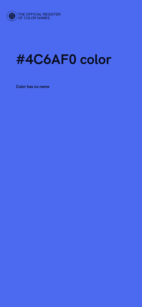 #4C6AF0 color image