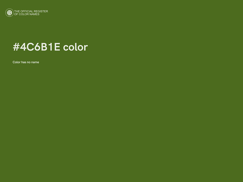 #4C6B1E color image