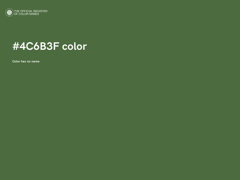 #4C6B3F color image
