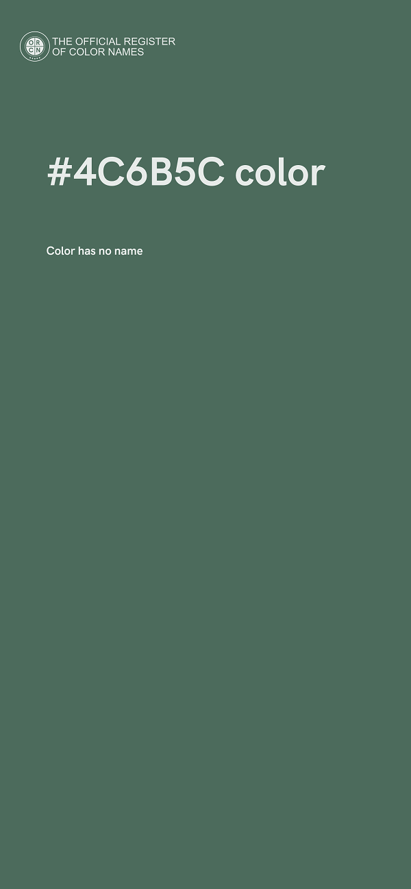 #4C6B5C color image