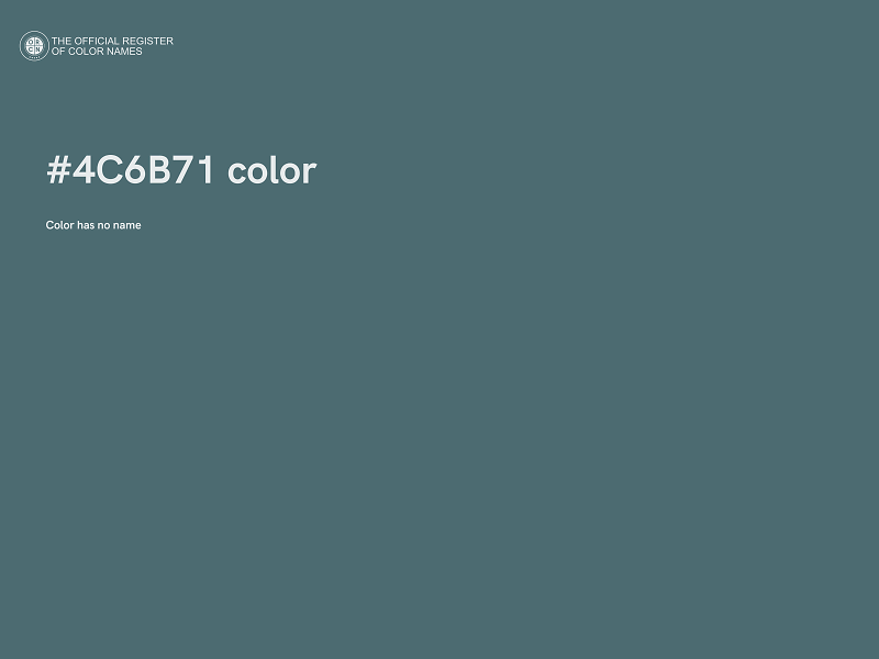 #4C6B71 color image