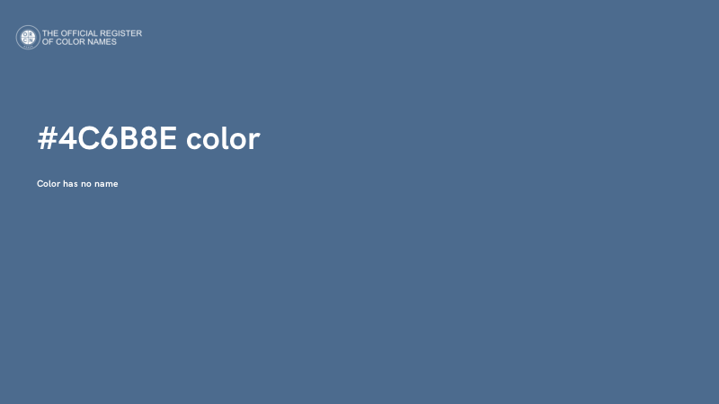 #4C6B8E color image