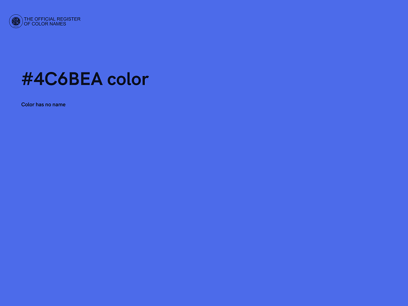 #4C6BEA color image