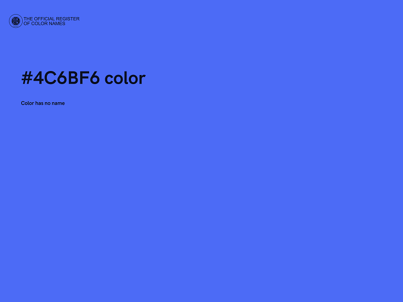 #4C6BF6 color image