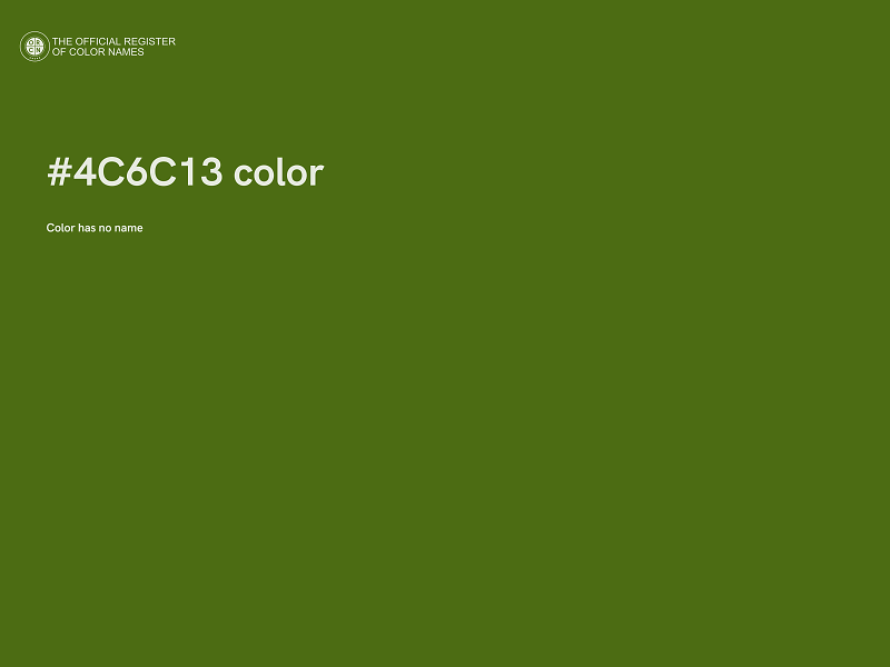 #4C6C13 color image