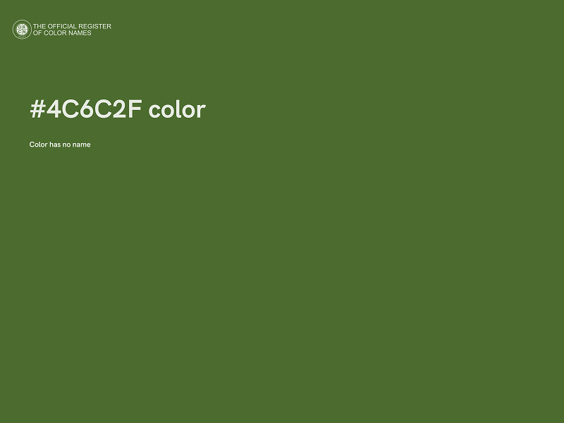 #4C6C2F color image