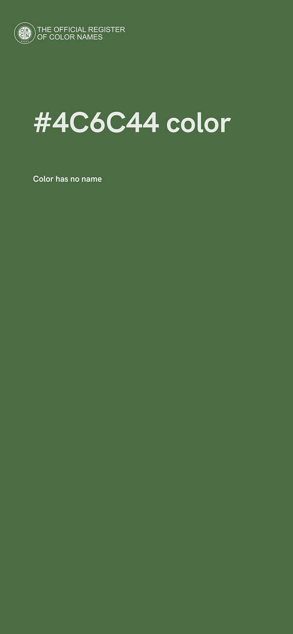 #4C6C44 color image
