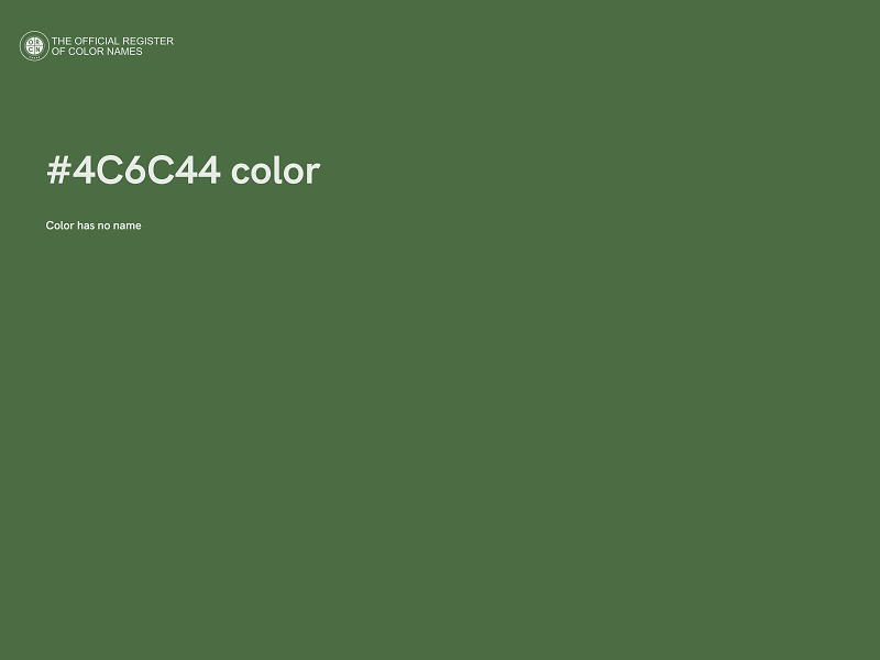 #4C6C44 color image