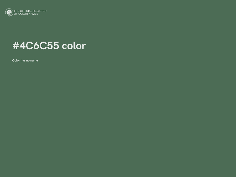 #4C6C55 color image