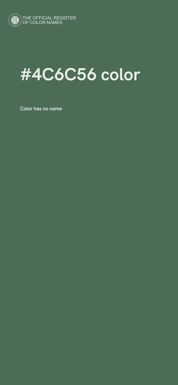 #4C6C56 color image