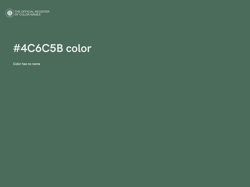 #4C6C5B color image