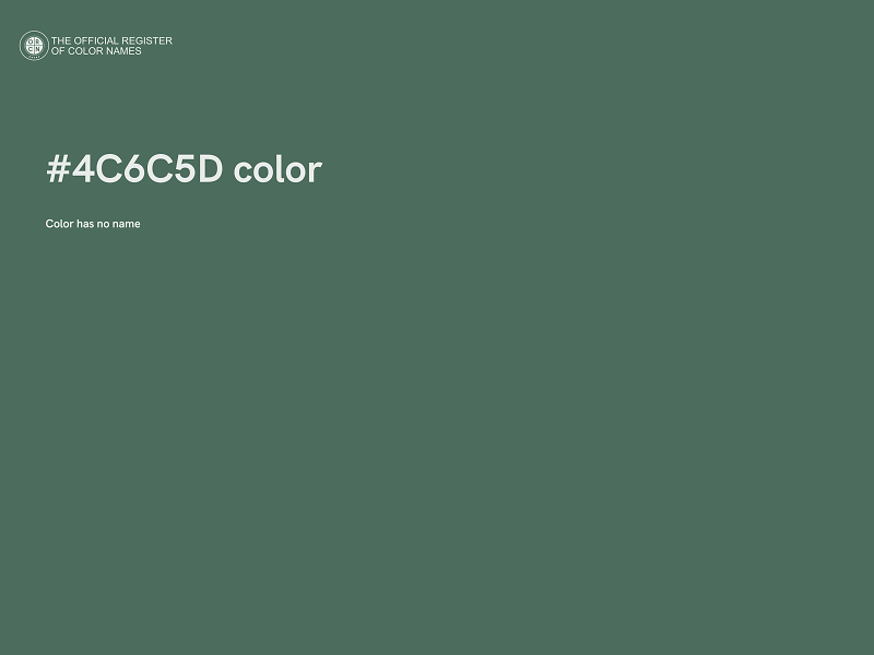 #4C6C5D color image