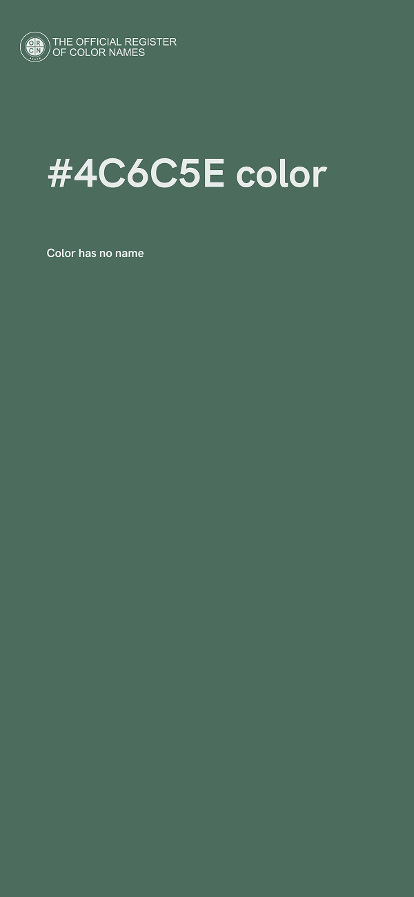 #4C6C5E color image
