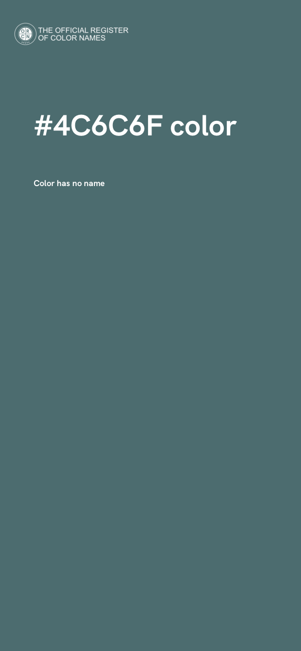 #4C6C6F color image