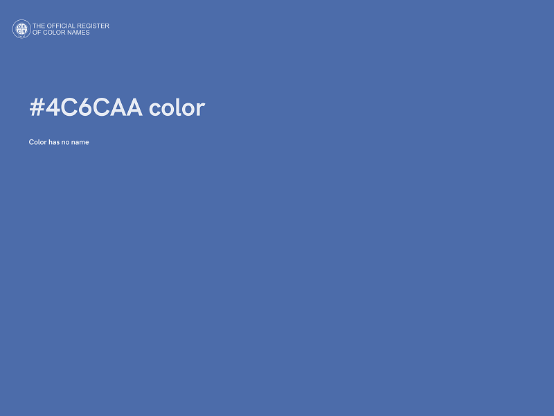 #4C6CAA color image