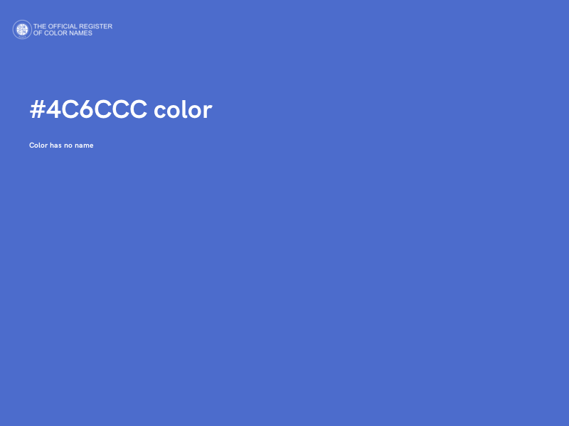 #4C6CCC color image