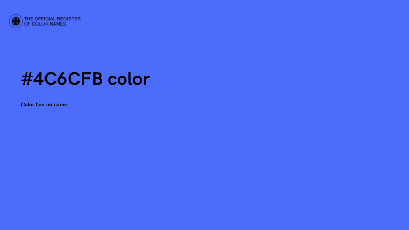#4C6CFB color image